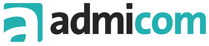 Het logo van Admicom.