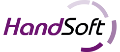 Het logo van Handsoft, programma