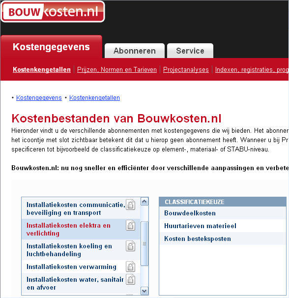 Kostenbestanden