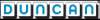 Het logo van Duncan